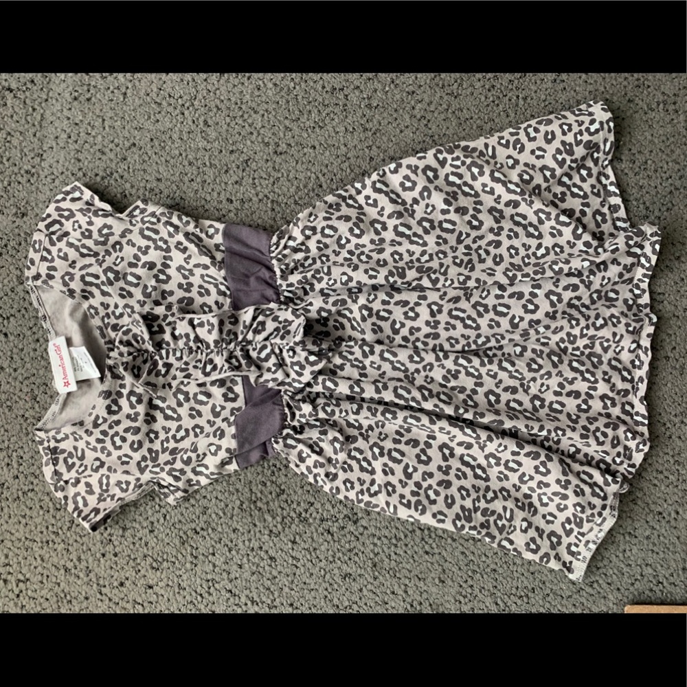 American Girl animal print dress, girls size 7.